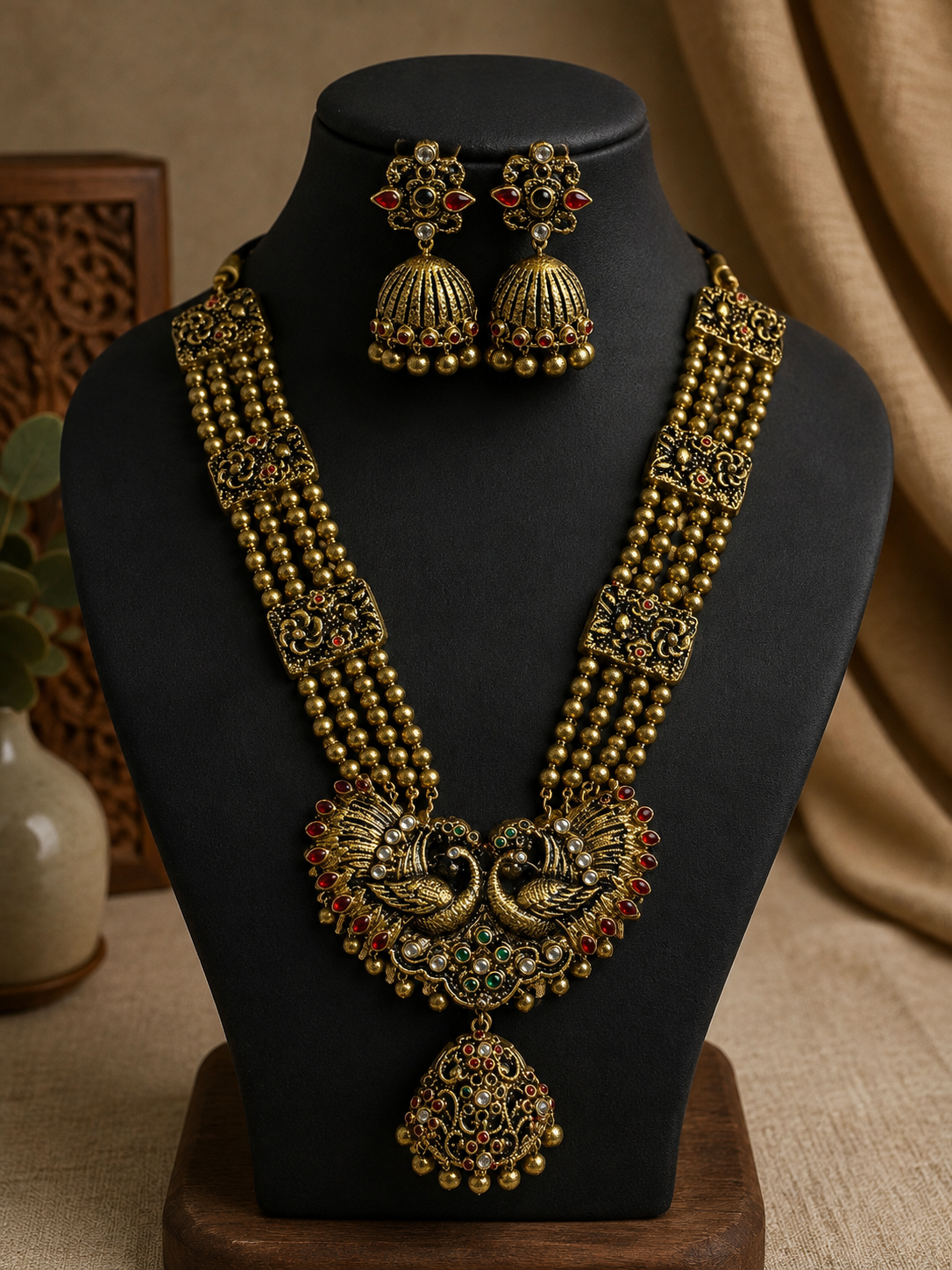 Royal Mayura Necklace Set